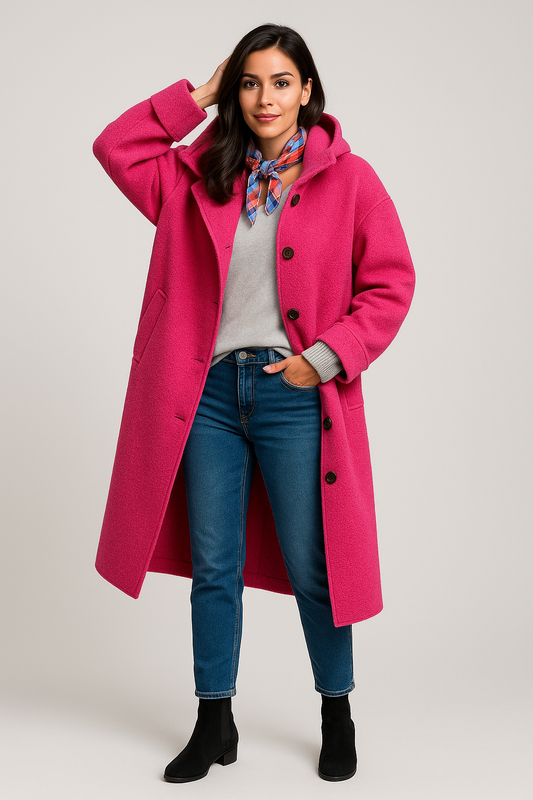 ABRIGO AURORA OVERSIZED CON CAPUCHA