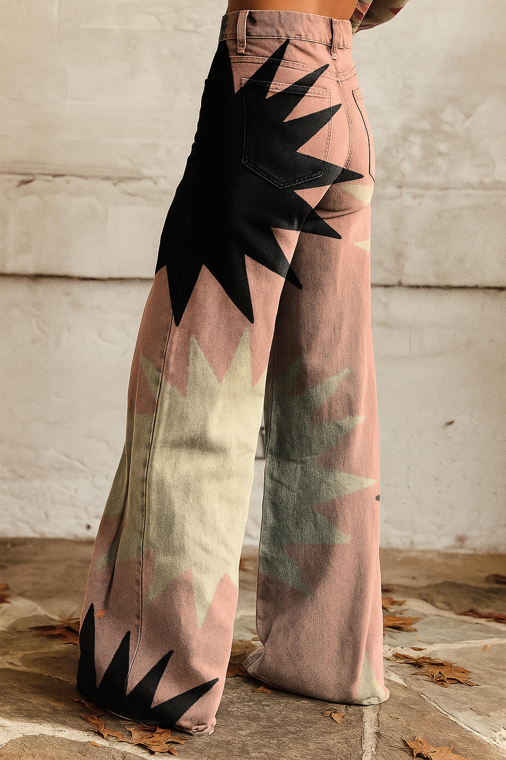 PANTALONES ACAMPANADOS MELOCOTON