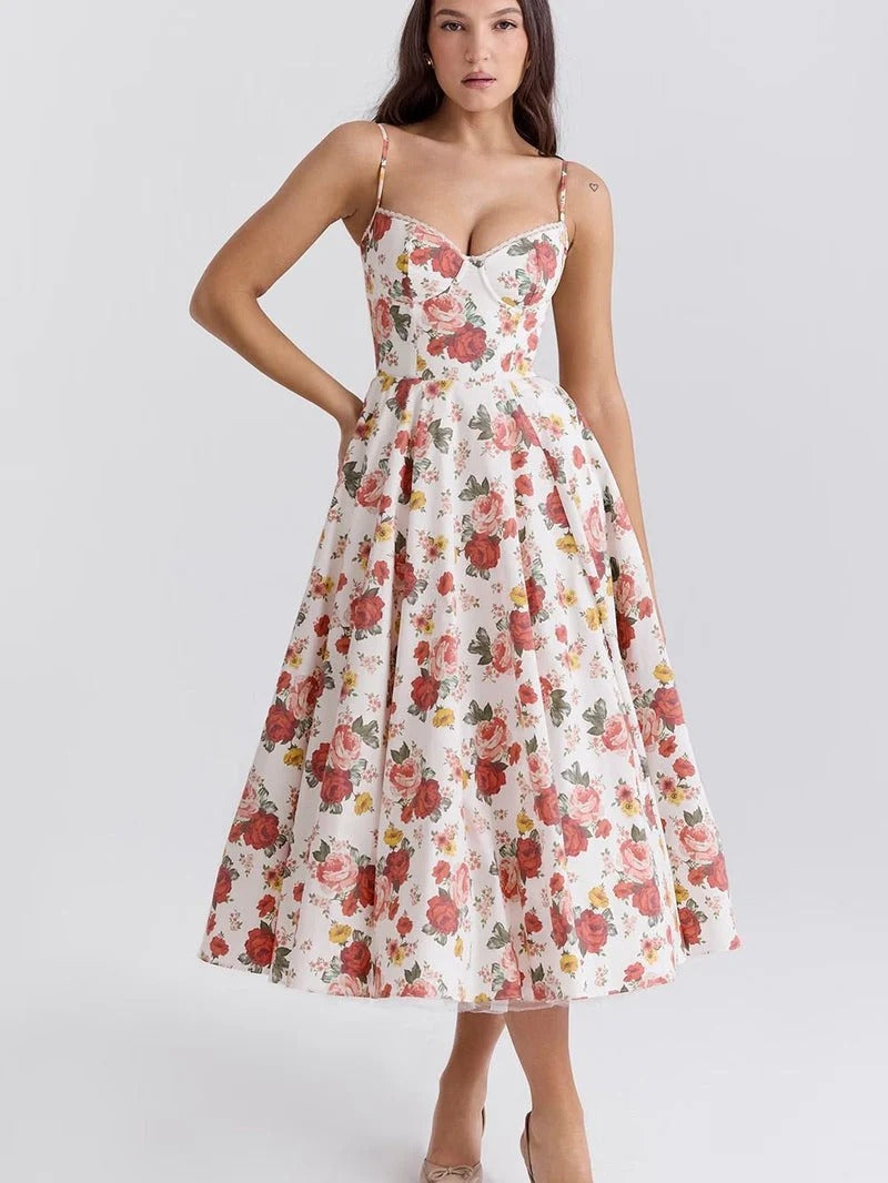 VESTIDO MIDI ELEGANCIA CLASICA RADIANTE ORIANA