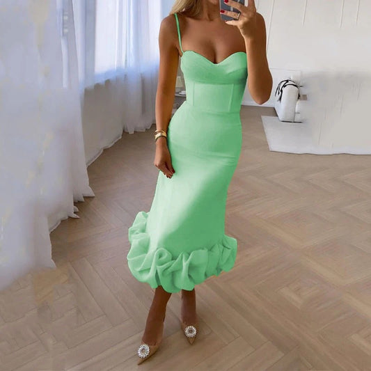 VESTIDO MIDI PRECIOSO ROMANCE RADIANTE