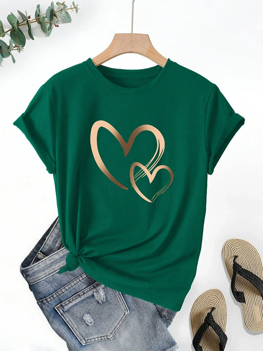 CAMISETA DISEÑO CORAZON COMODA