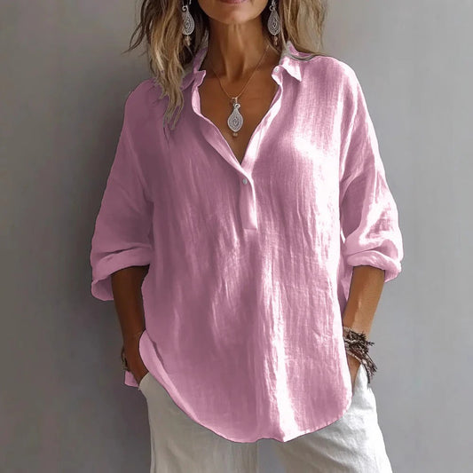 BLUSA ELEGANTE CON CUELLO V