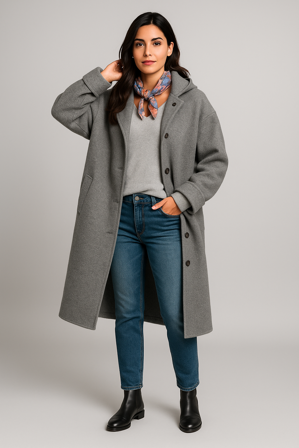 ABRIGO AURORA OVERSIZED CON CAPUCHA