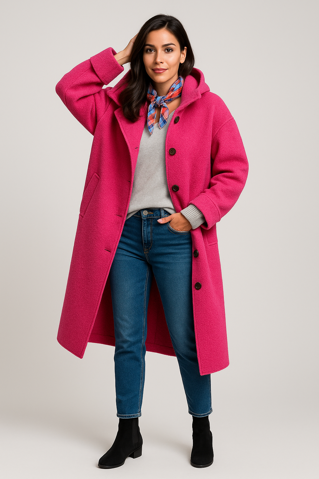 ABRIGO AURORA OVERSIZED CON CAPUCHA