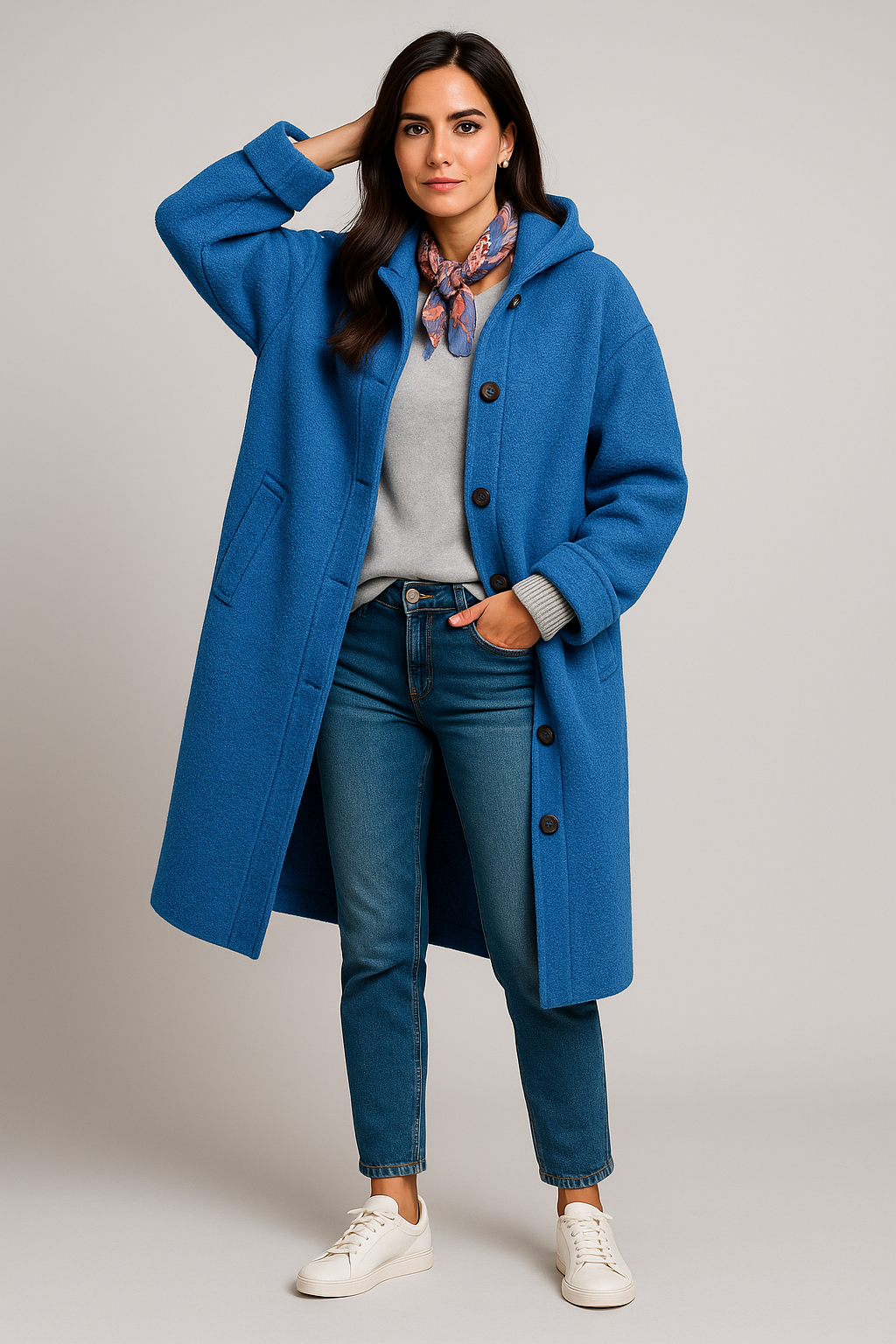 ABRIGO AURORA OVERSIZED CON CAPUCHA