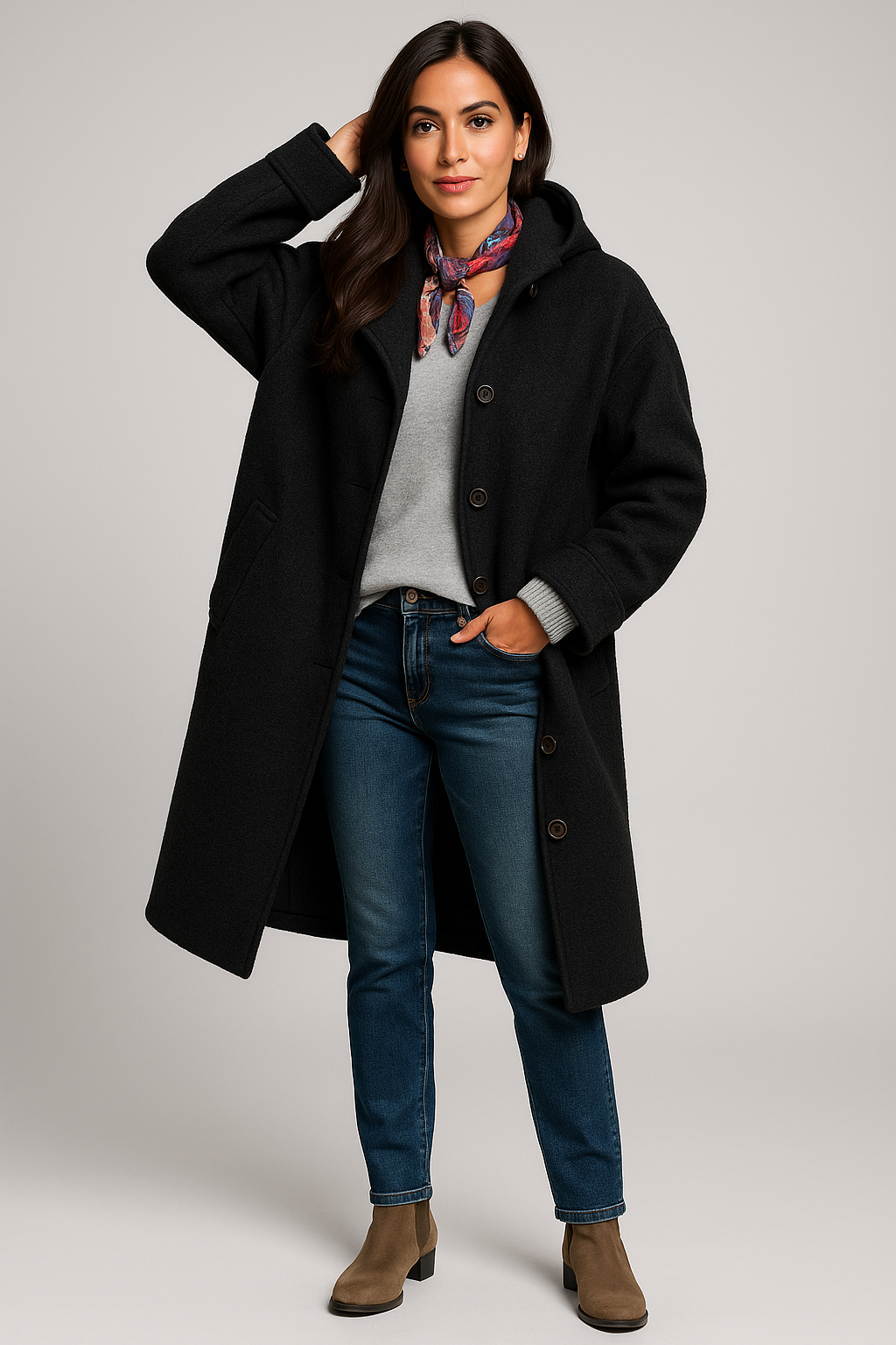 ABRIGO AURORA OVERSIZED CON CAPUCHA