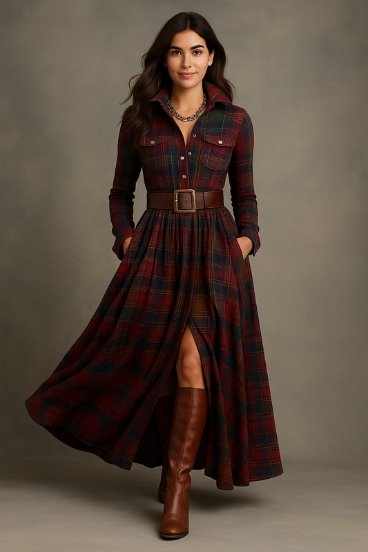 VESTIDO HIGHLAND LUXE ELEGANCIA SALVAJE