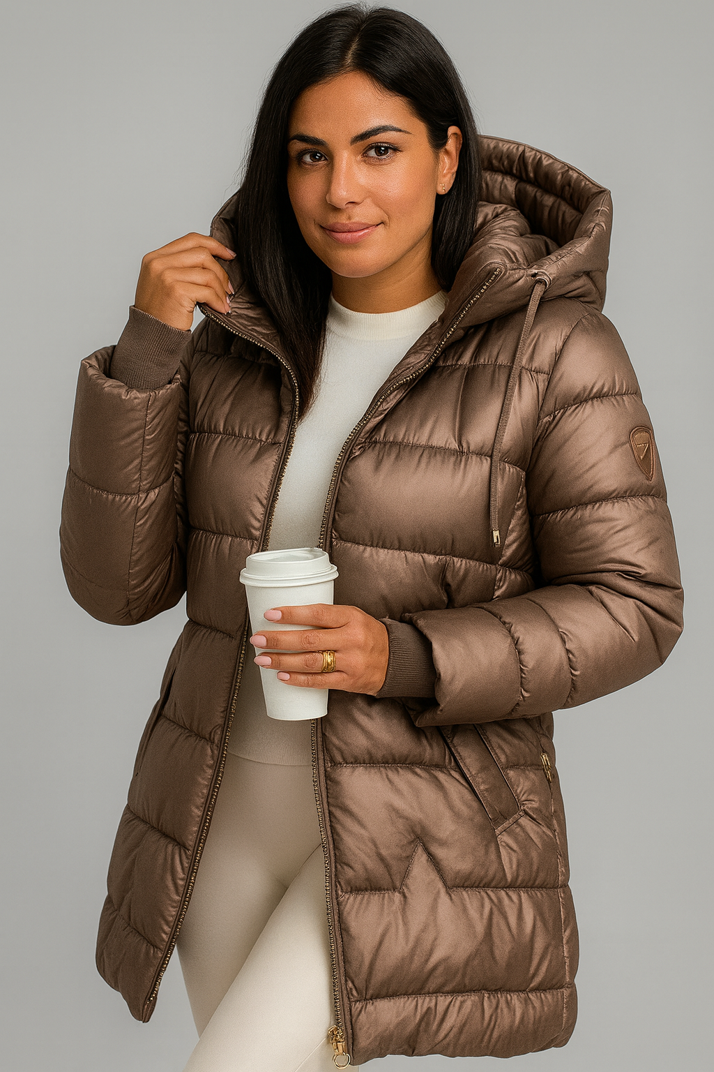 LAURA| ABRIGO CALIDEZ DORADA