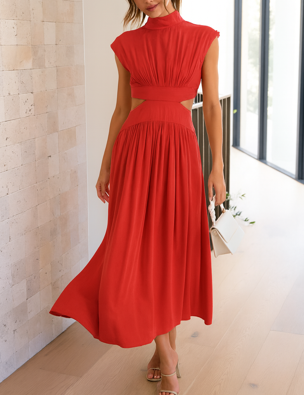 VESTIDO MIDI SUTIL ATEMPORAL SELENA