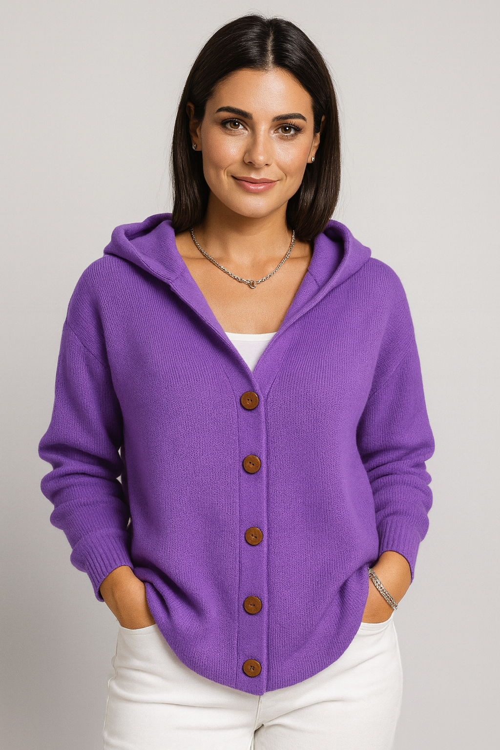 CARDIGAN AURA CASUAL CON CAPUCHA