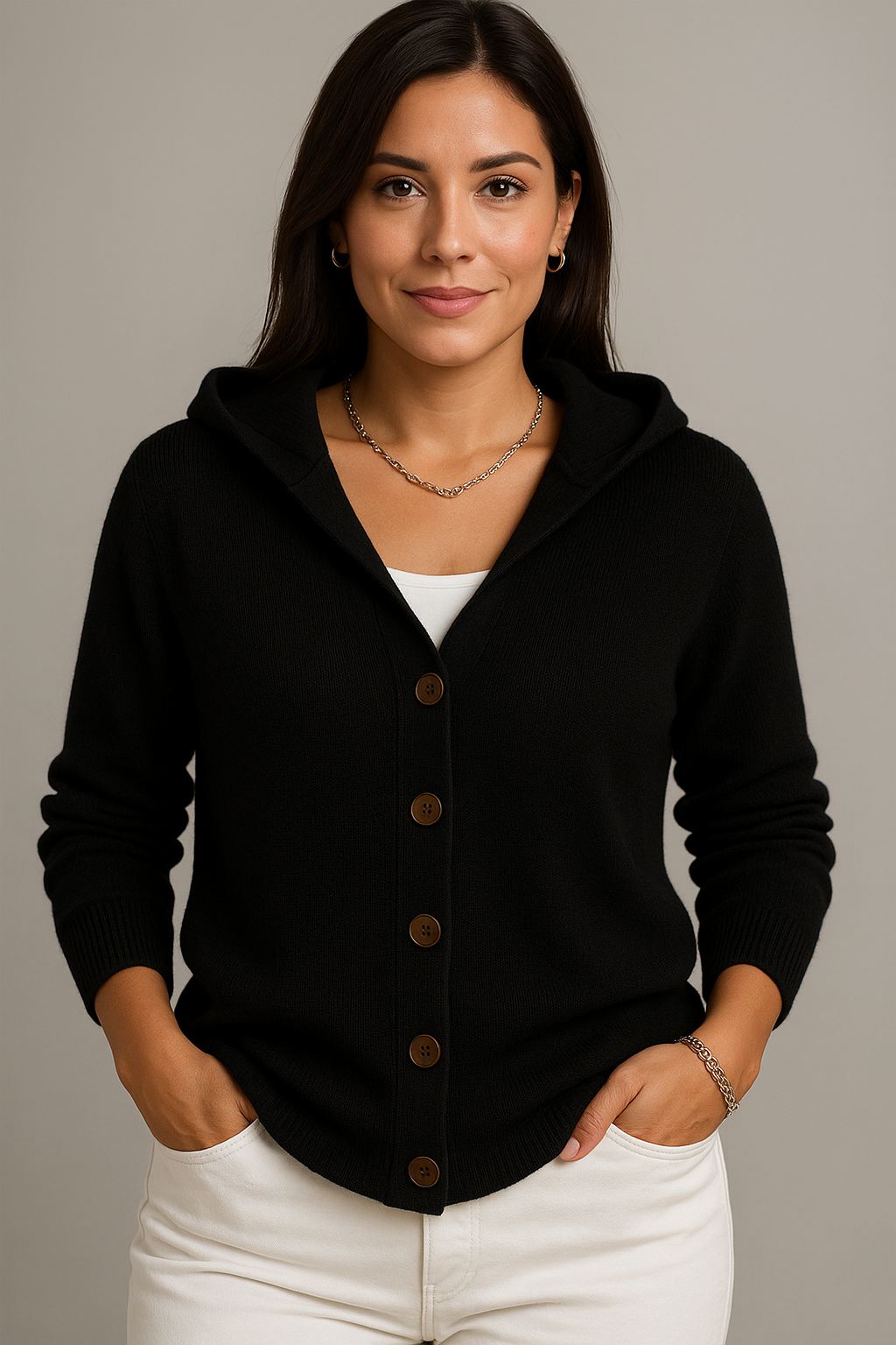 CARDIGAN AURA CASUAL CON CAPUCHA