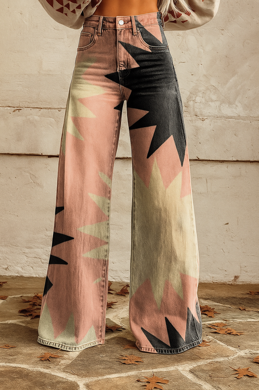 PANTALONES ACAMPANADOS MELOCOTON