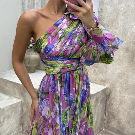 VESTIDO LARGO ASIMETRICO AUDAZ THALIA