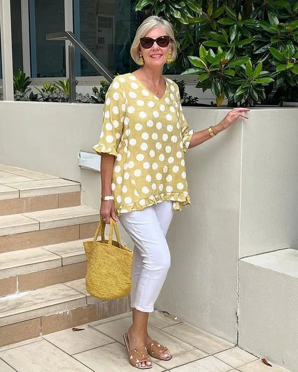 BLUSA OVERSIZE DE LUNARES SOFIA