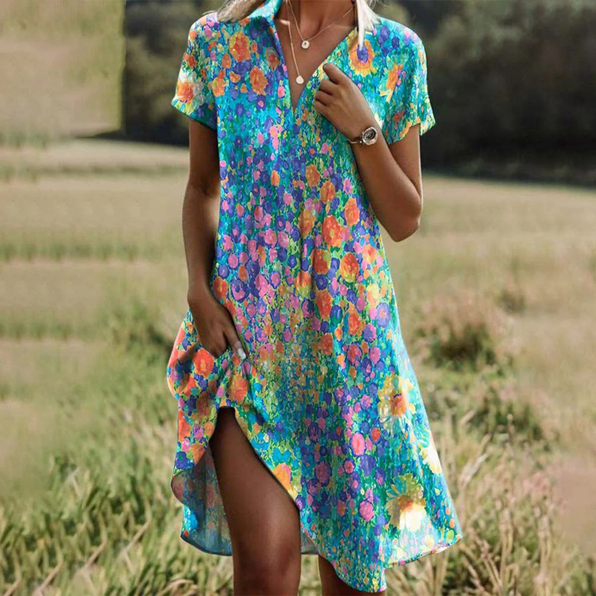 VESTIDO FANTASIA PRIMAVERAL