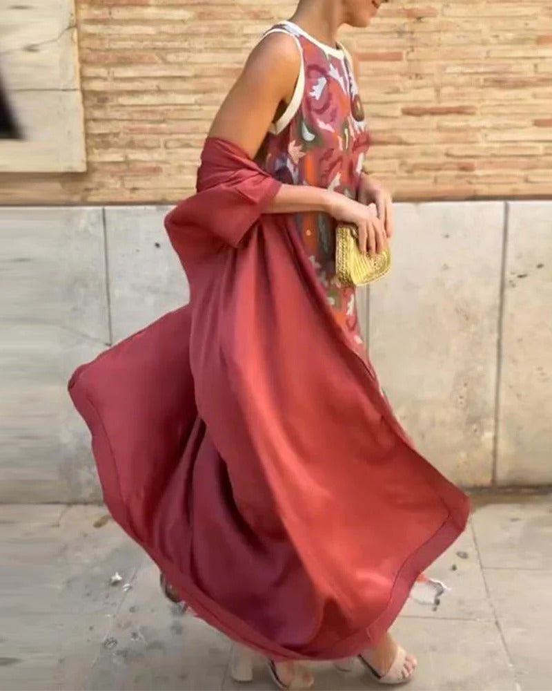VESTIDDO LARGO ESTILO BOHEMIO