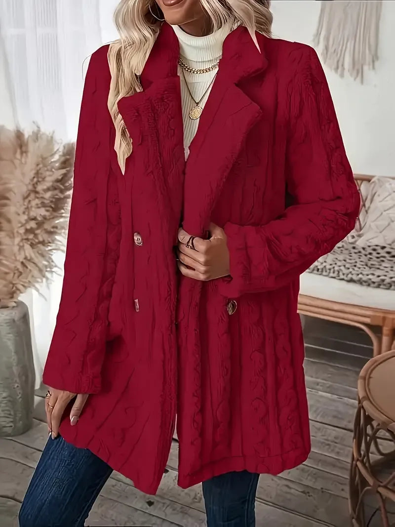 ABRIGO ELEGANCIA CLASICA PARA TEMPORADA FRIA