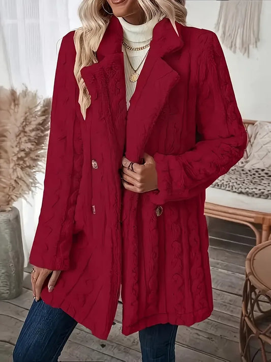 ABRIGO ELEGANCIA CLASICA PARA TEMPORADA FRIA
