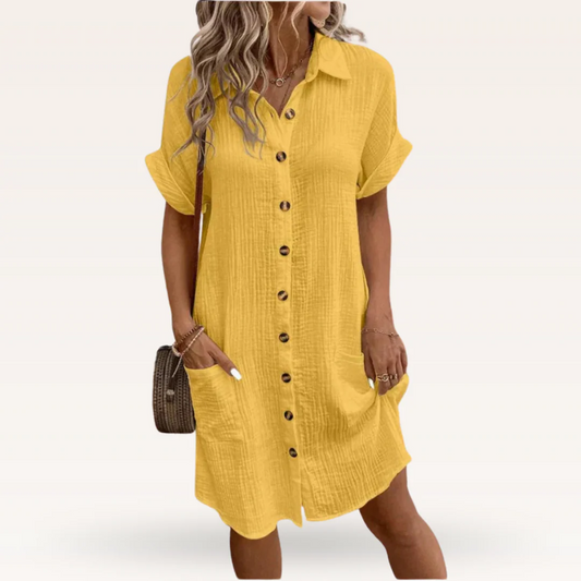 VESTIDO CASUAL DE ESTILO CAMISERO