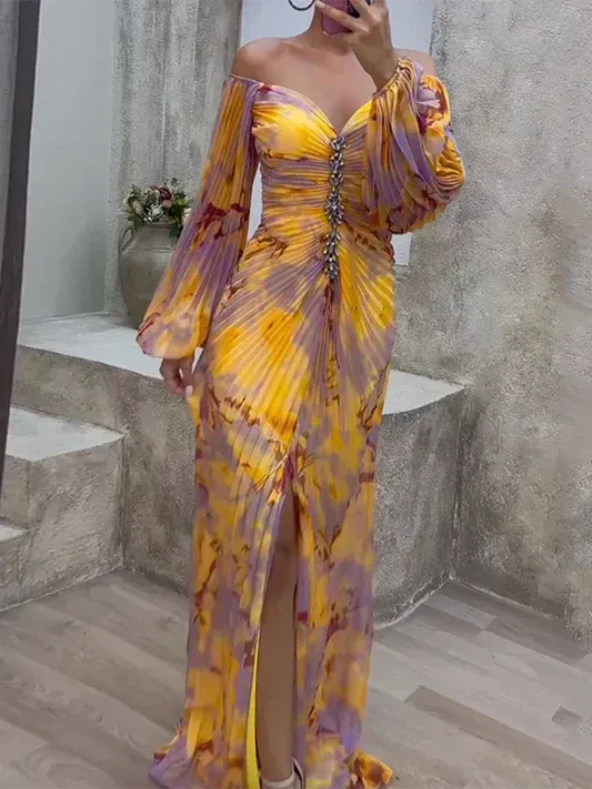 VESTIDO LARGO DESLUMBRANTE Y RADIANTE ESPECIAL ZENITH
