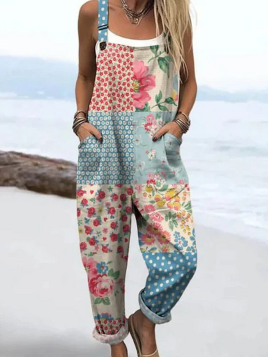 OVEROL DISEÑO PATCHWORK OCASIONAL MARIA