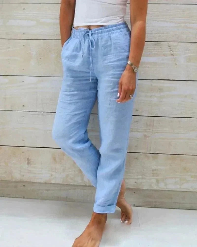 PANTALON CASUAL DE LINO FRESH