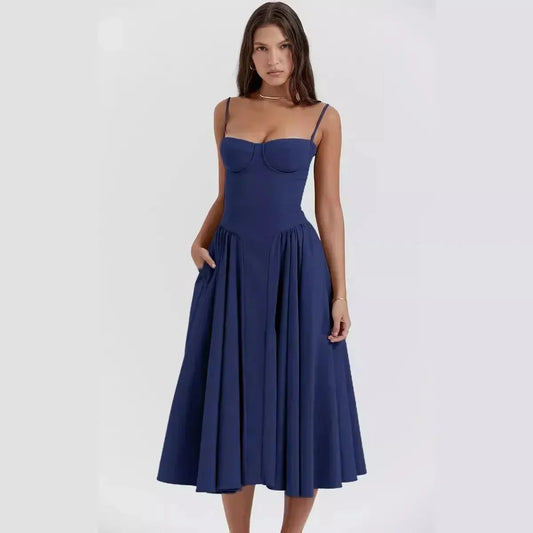 VESTIDO MIDI SOFISTICADO IDEAL OCASION