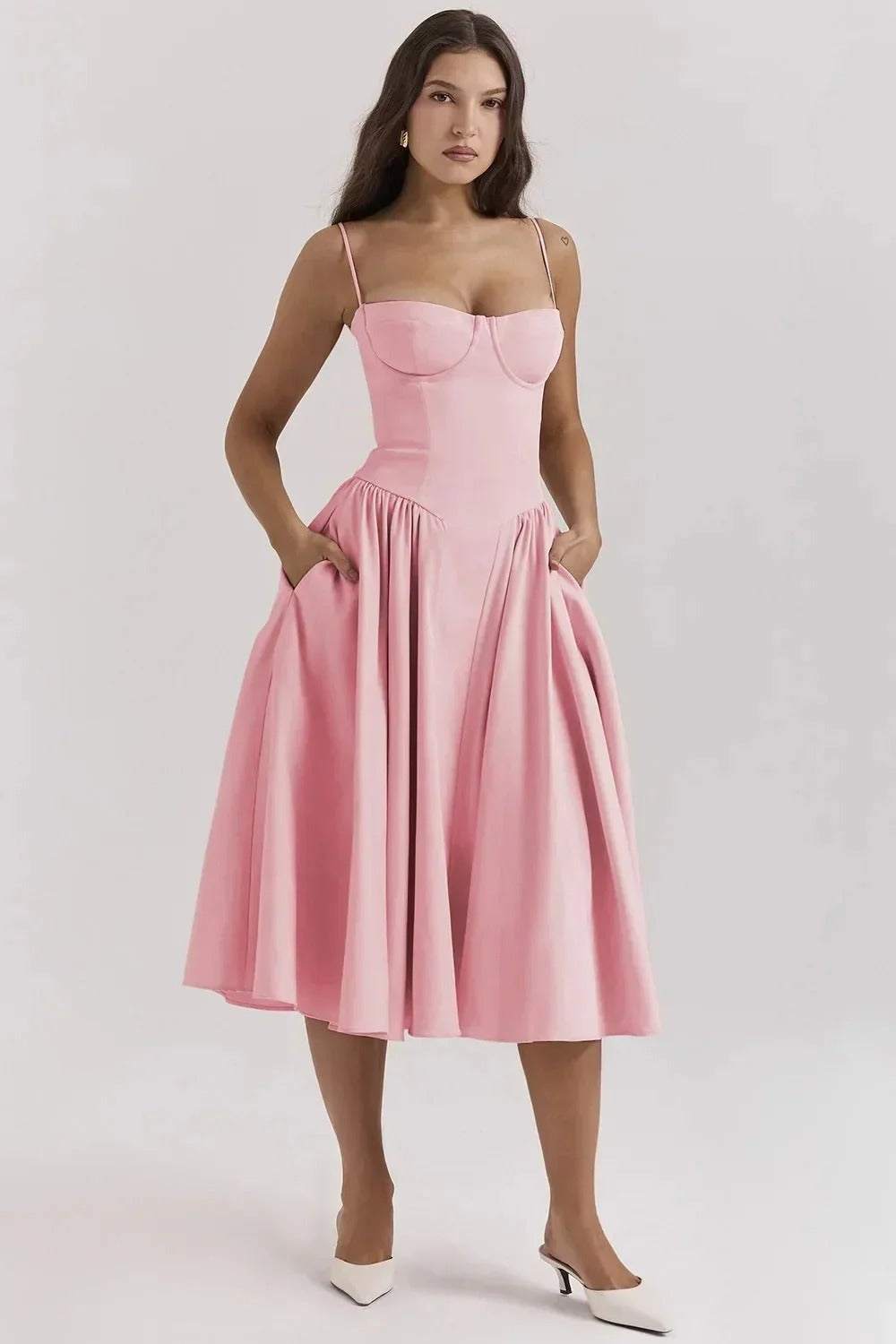 VESTIDO MIDI SOFISTICADO IDEAL OCASION