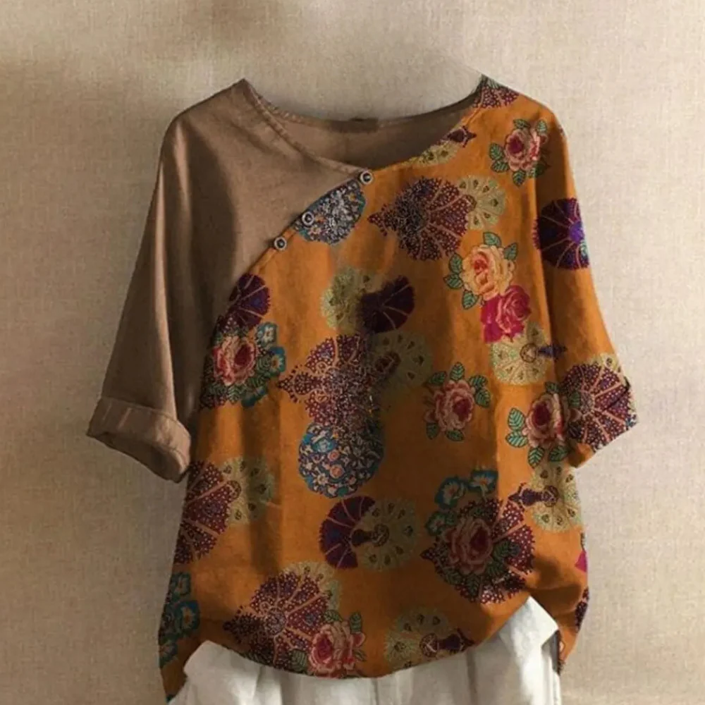 BLUSA DISEÑO ARTISTICO FLORAL