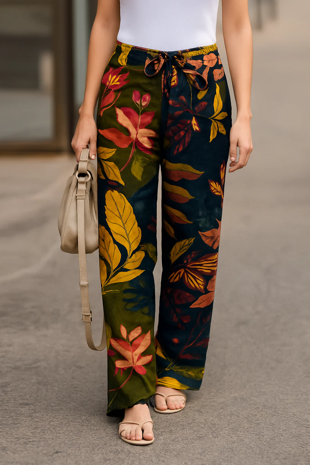 PANTALON ESTILO FLORAL