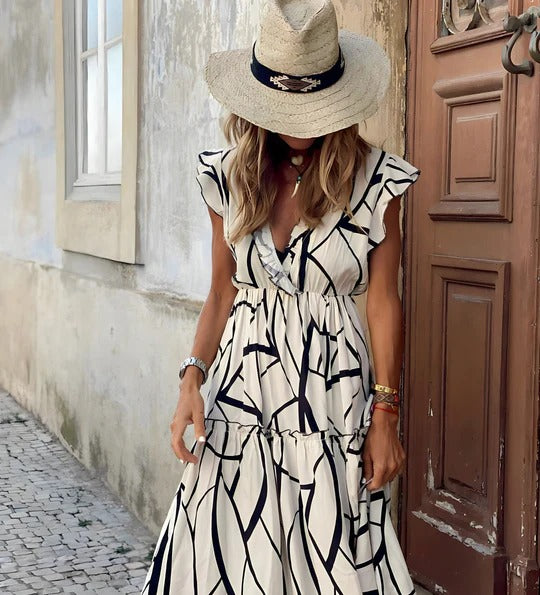 VESTIDDO LARGO BOHEMIO VERANIEGO VALENTINA