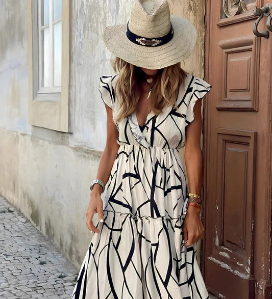 VESTIDDO LARGO BOHEMIO VERANIEGO VALENTINA