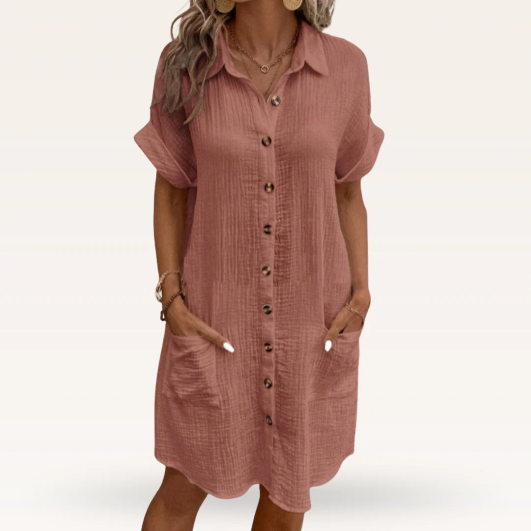 VESTIDO CASUAL DE ESTILO CAMISERO