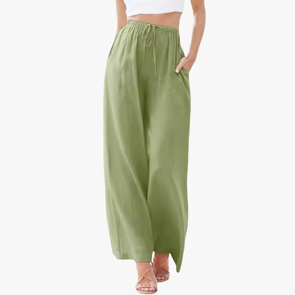 PANTALON PALAZZO COLOR SUAVEV HILD