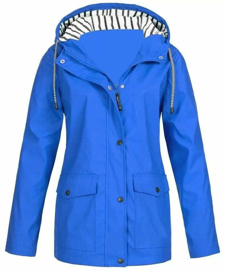 CHAQUETA IMPERMEABLE PARA LLUVIA CASUAL