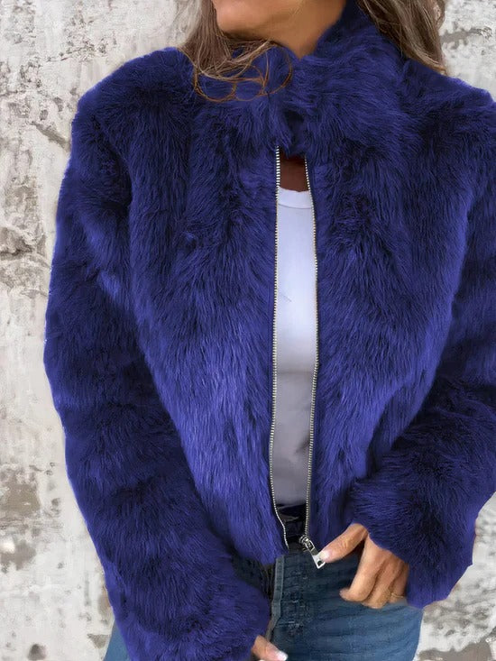CHAQUETA ELEGANTE DE PIEL CALIDA ANDRA