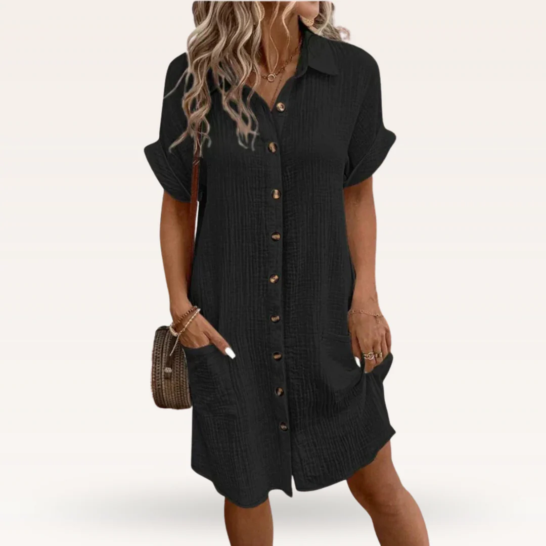 VESTIDO CASUAL DE ESTILO CAMISERO
