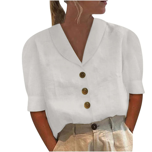 BLUSA MANGA CORTA ABOTONADA