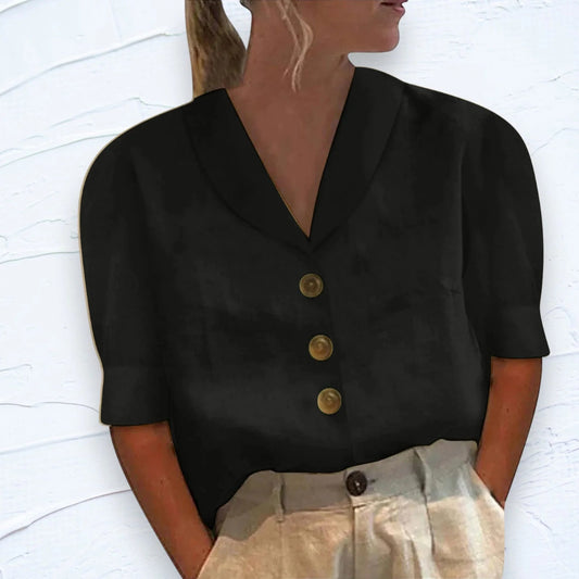 BLUSA MANGA CORTA ABOTONADA
