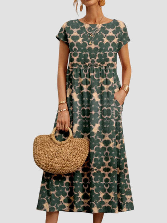 VESTIDO MIDI DISEÑO BOHEMIO