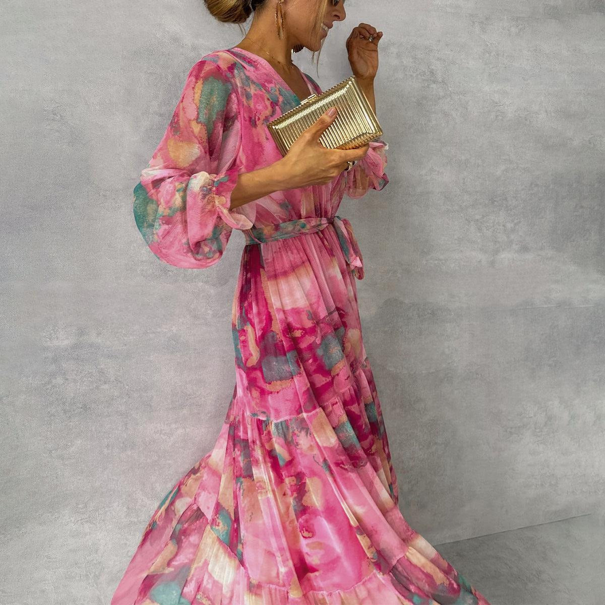 VESTIDO FLORAL COLLECCION THERESIA