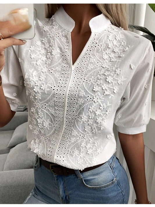 BLUSA CON ESTILO DE FLORES DE VERANO