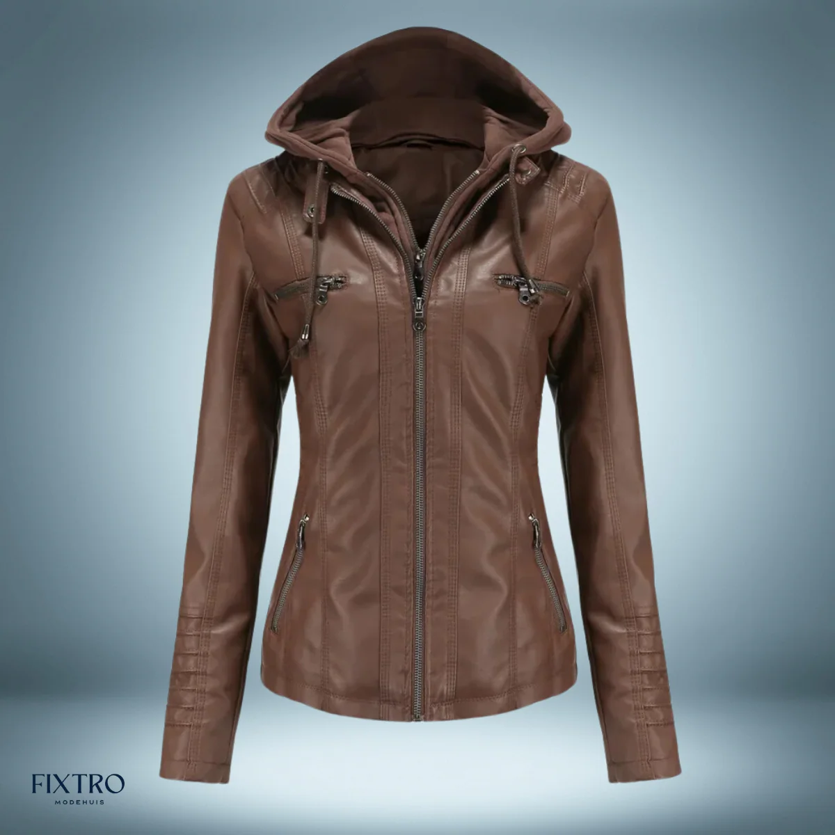 CHAQUETA CUERO SUAVE CASUAL