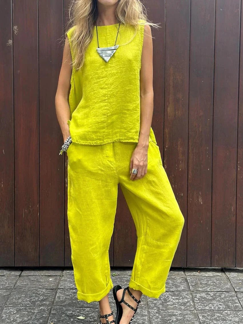 CONJUNTO HOLGADO CASUAL DE LOOK SOFISTICADO