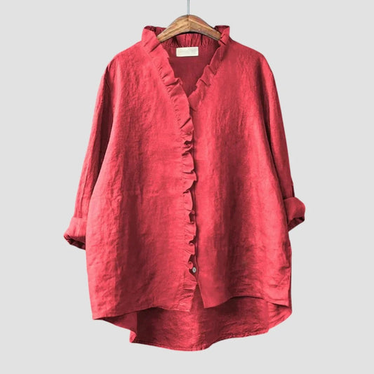 BLUSA DE LINO VERSATIL Y COMODA