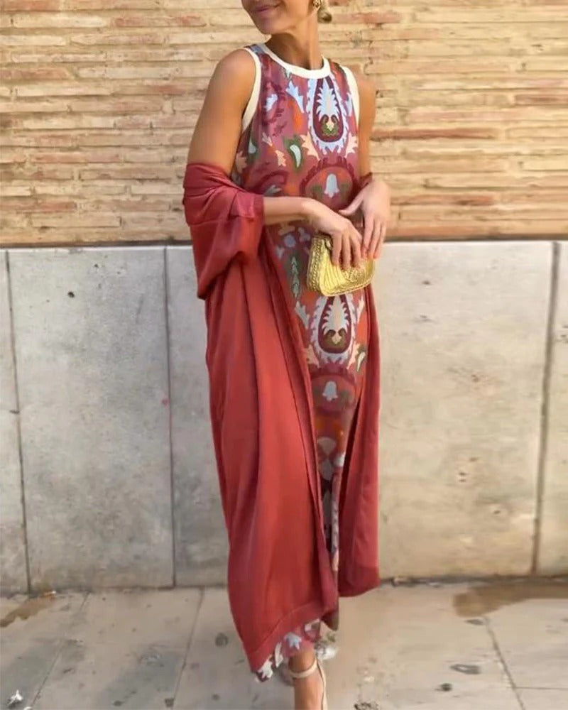 VESTIDDO LARGO ESTILO BOHEMIO