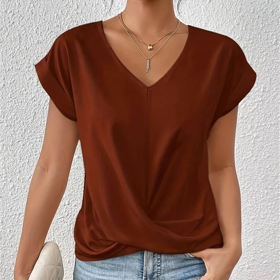 CAMISETA CORTE DE V CASUAL