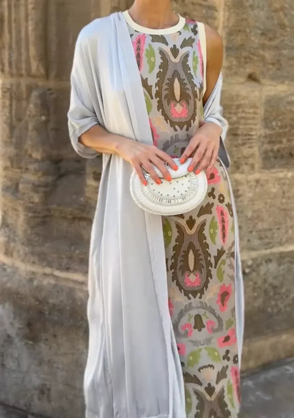 VESTIDDO LARGO ESTILO BOHEMIO