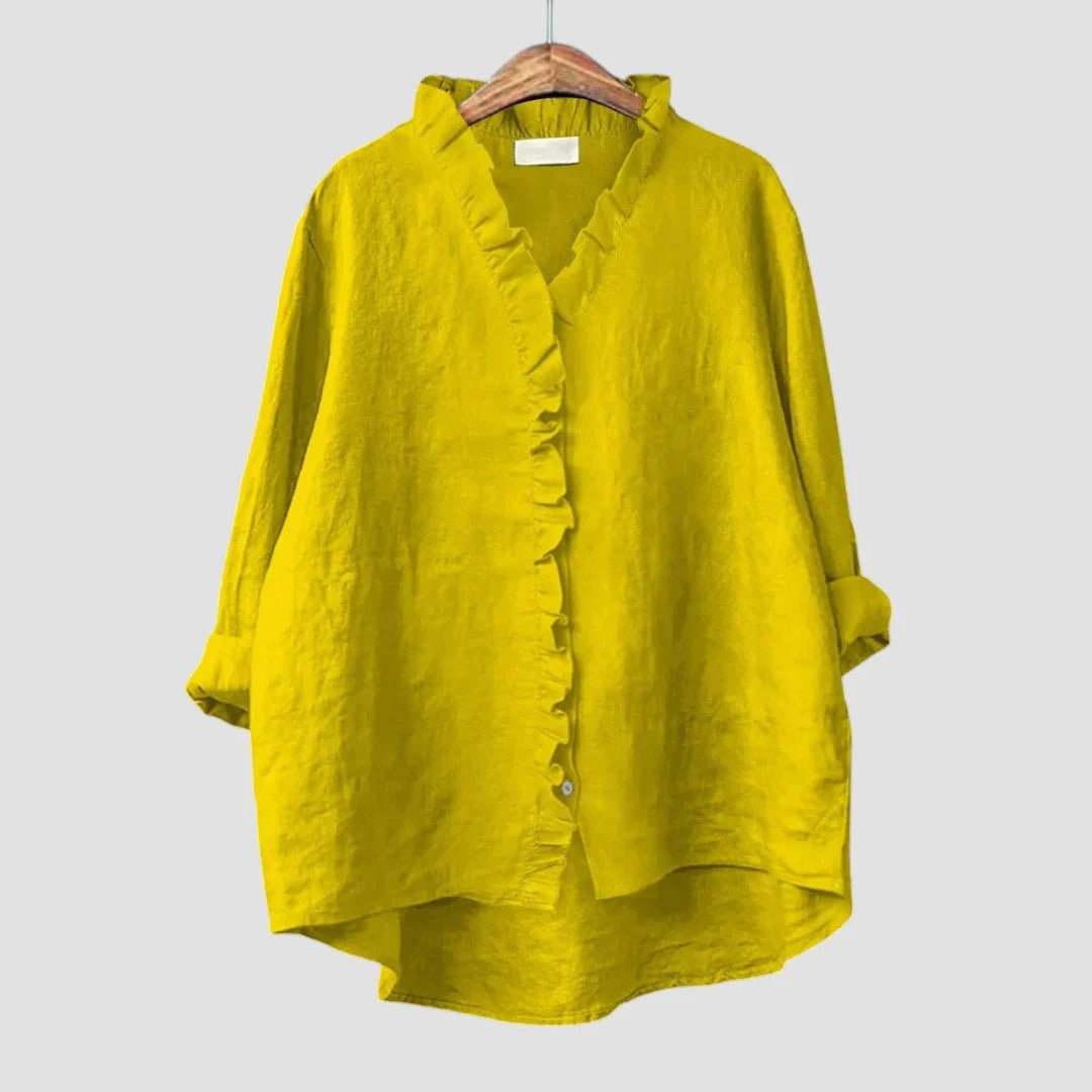 BLUSA DE LINO VERSATIL Y COMODA
