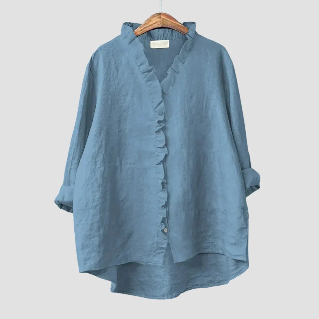 BLUSA DE LINO VERSATIL Y COMODA